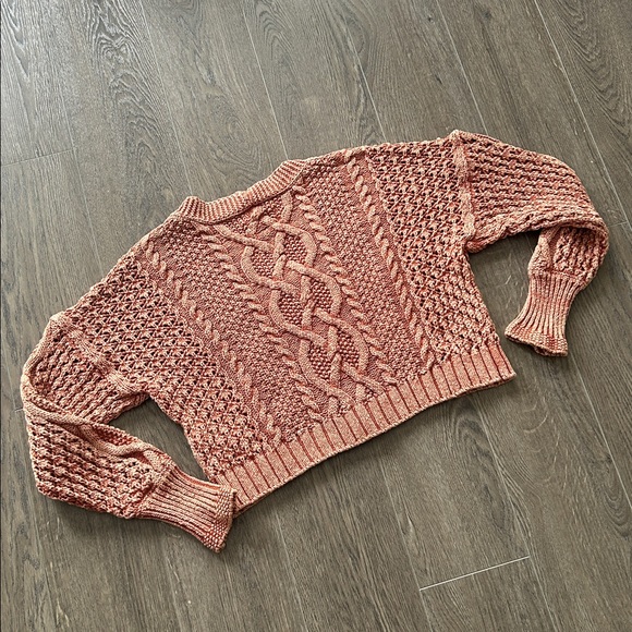 Pilcro Vintage Terracotta Chunky Knit Cardigan NWOT - Picture 6 of 6